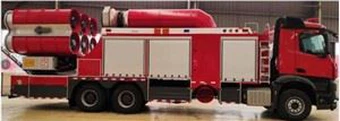 Fjölvirkur reykslökkvibíll með jákvæðum og neikvæðum þrýstingi